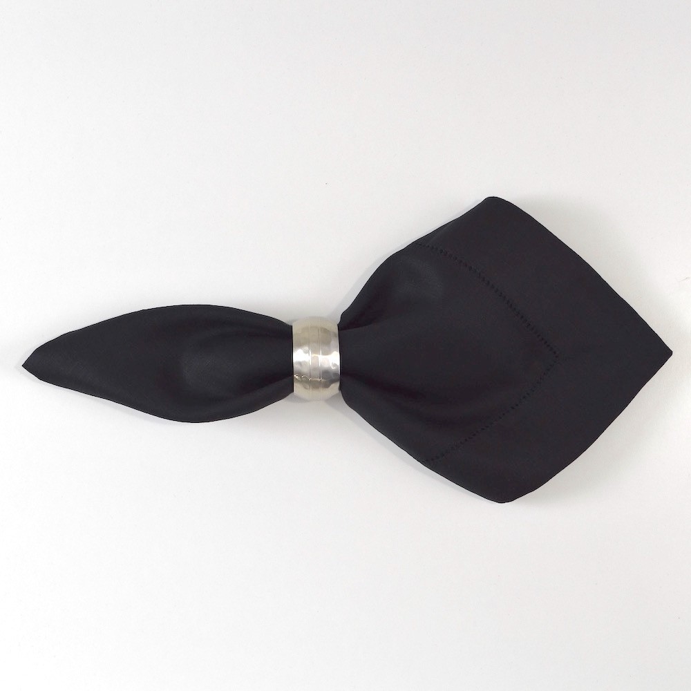 Black Dinner Hemstitch Napkin