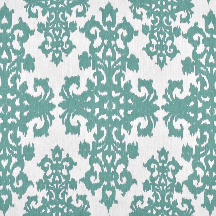 Casablanca Faded Turquoise on Ivory Grace