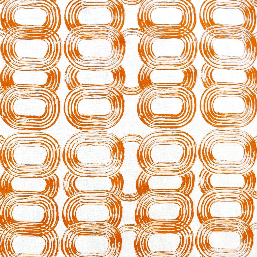 Modern Rings Tangerine On Ivory