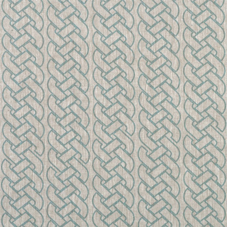 Savoy Faded Turquoise on Oatmeal Grace